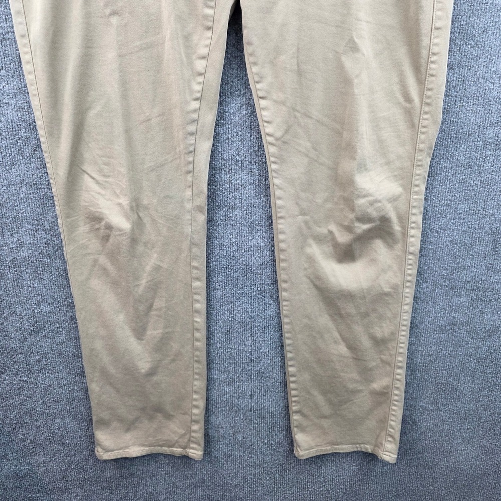 Peter Millar Mens Khaki Chinos Flat Front Straight Leg Pants Size 38 - Picture 2 of 12